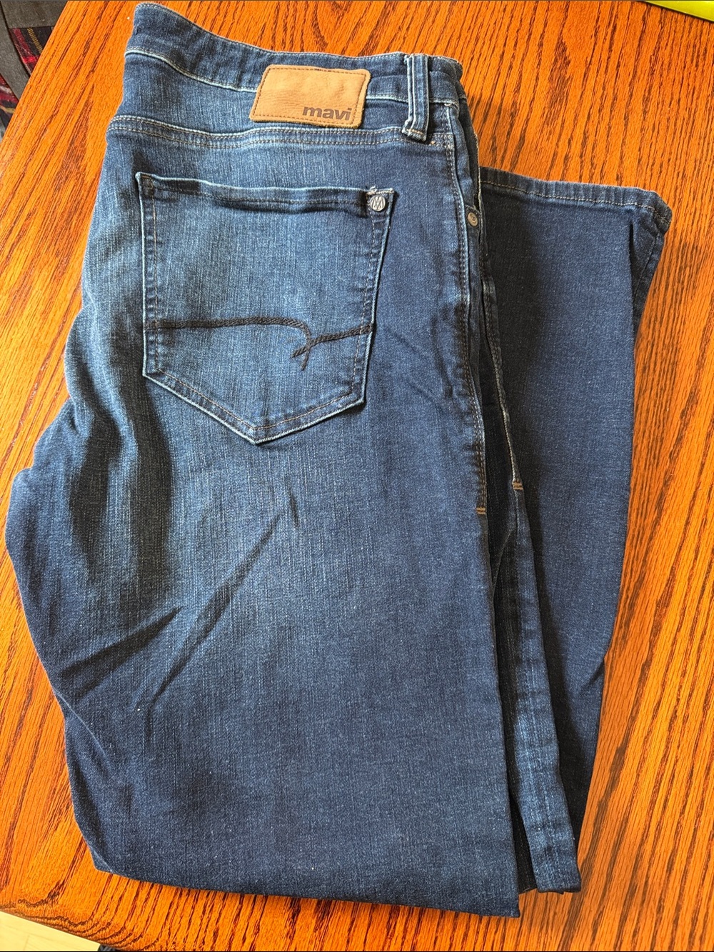 Mavi Men's Navy Slim Straight Jeans